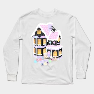 Pastel Goth Gingerbread House Long Sleeve T-Shirt